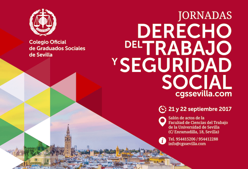 Grupo2000 patrocina las Jornadas de Derecho del Trabajo y Seguridad Social organizadas por el Colegio de Graduados Sociales de Sevilla.