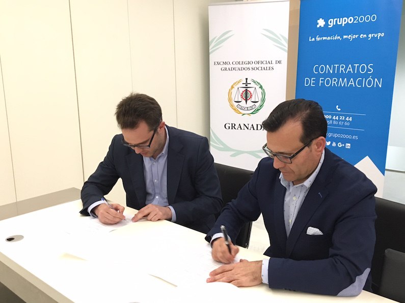 Grupo2000 firma un acuerdo con el Colegio de Graduados Sociales de Granada