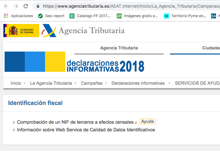 Aviso de AEAT sobre la campaña de declaraciones informativas 2018