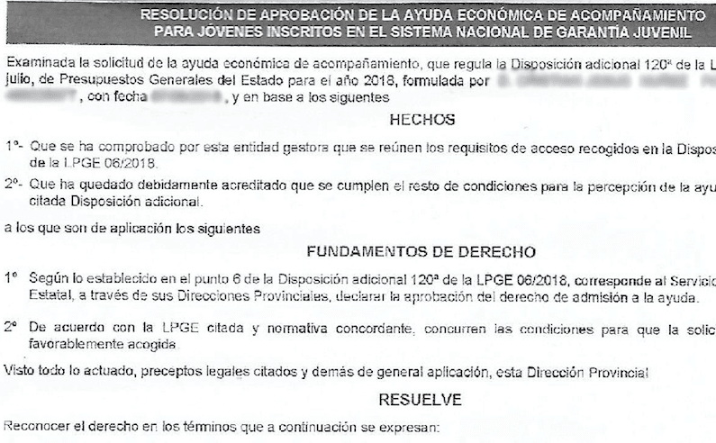 Se conceden las primeras ayudas de 430 euros por contrato de formación