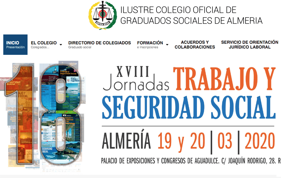 Grupo2000 patrocina las XVIII Jornadas de Trabajo y Seguridad Social