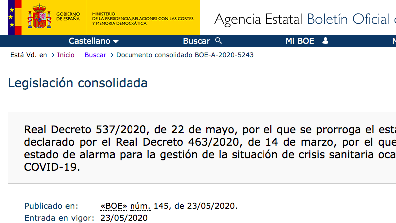 En Junio se reanudan los plazos administrativos y procesales