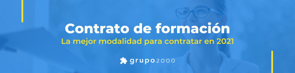 Contrato de formación. El contrato bonificado con más ventajas en 2021