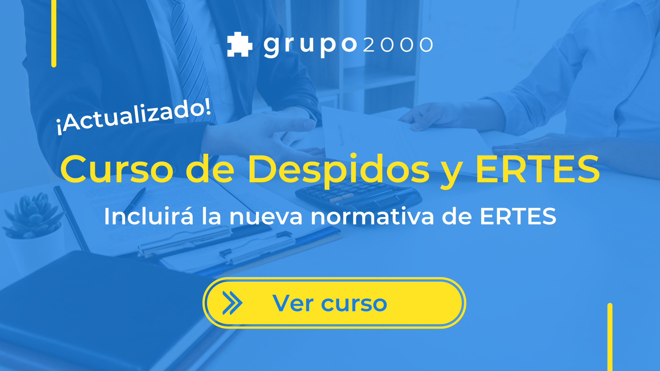Curso de despidos y ERTES de Grupo2000