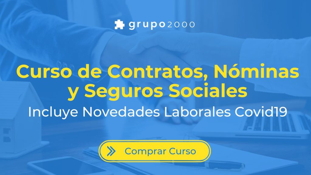 Curso de contratos, nóminas y seguros sociales