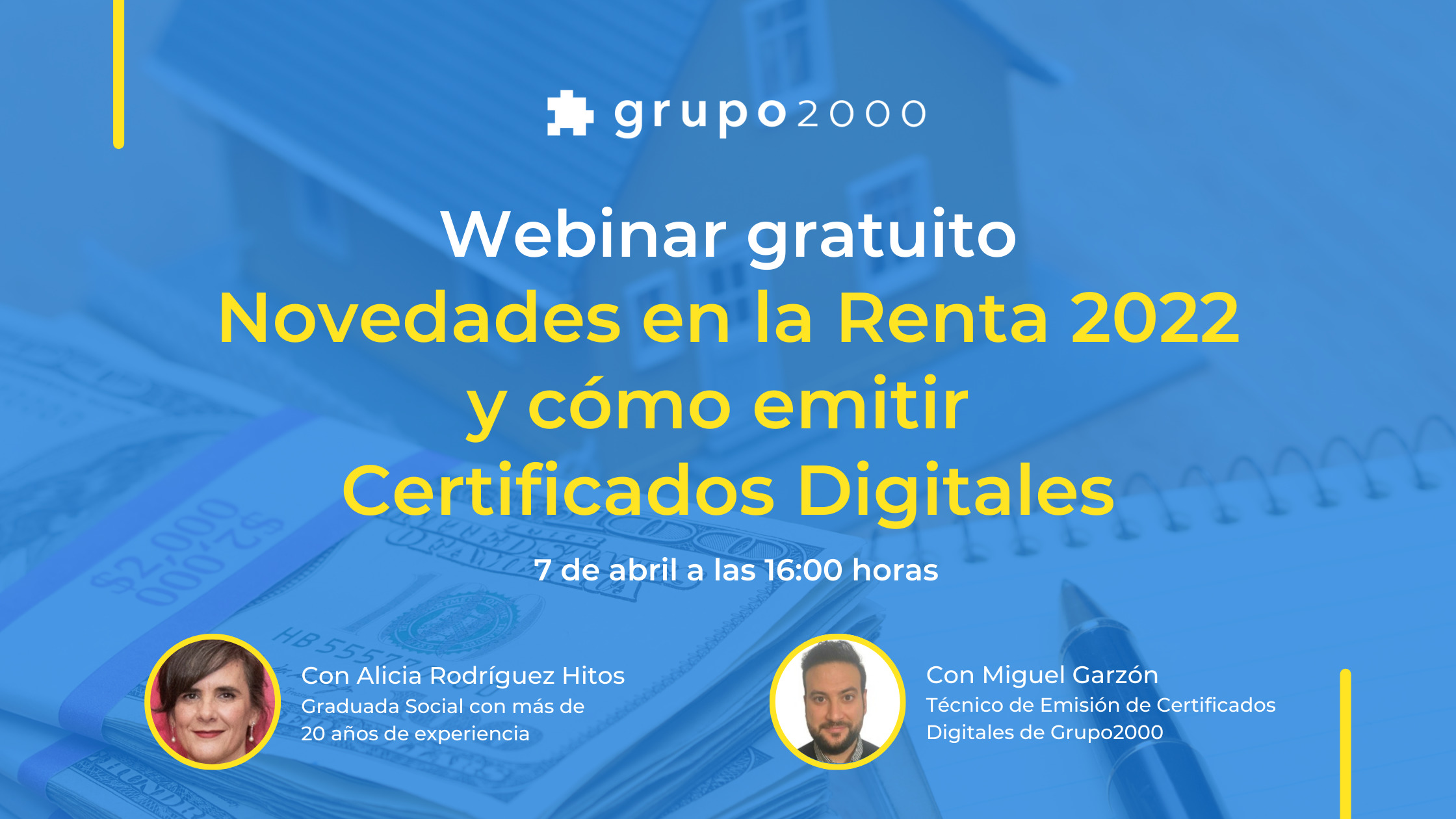 Webinar gratuito Novedades en la Renta 2022 y cómo emitir Certificados Digitales