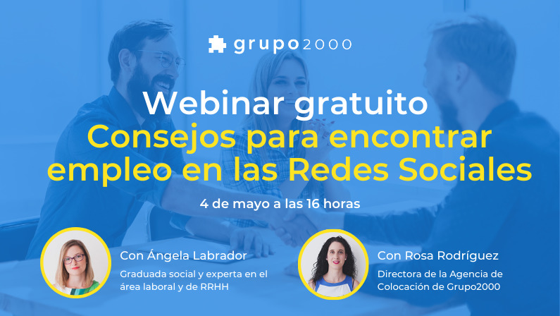 Webinar gratuito Consejos para encontrar empleo en las Redes Sociales