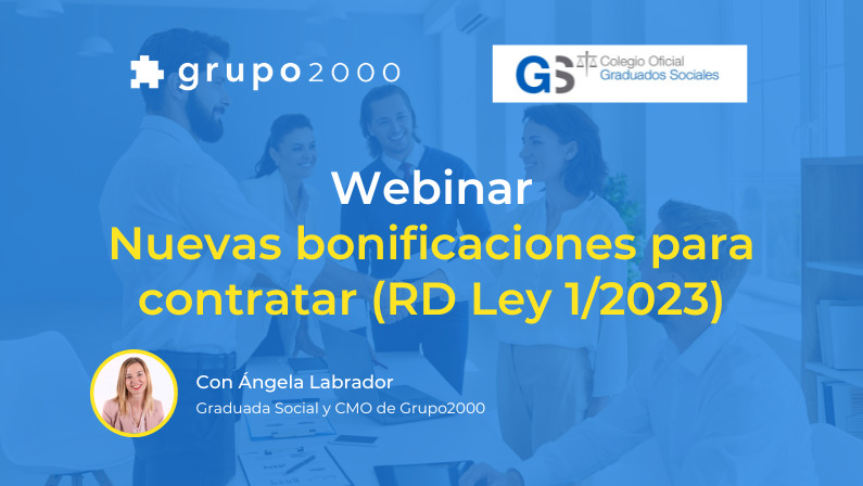 Webinar Nuevas bonificaciones para contratar en colaboración con CGS Córdoba