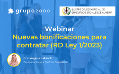 Webinar Nuevas bonificaciones para contratar en colaboración con CGS Almería