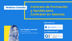 Webinar Contrato de formación y Ayudas para contratar en Asturias