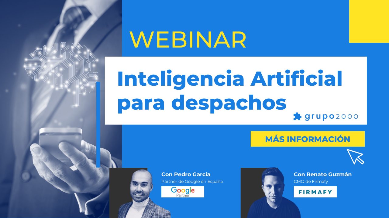 Banner Inteligencia Artificial Para Despachos Grupo2000