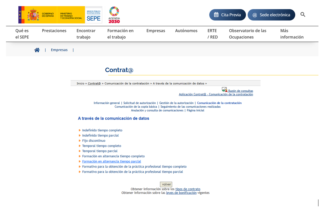 Contrata Cfa Parcial 3 Cómo tramitar un CFA a tiempo parcial en contrat@