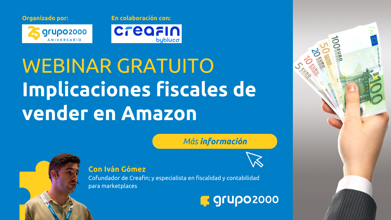 Banner Webinar Implicaciones fiscales de vender en Amazon