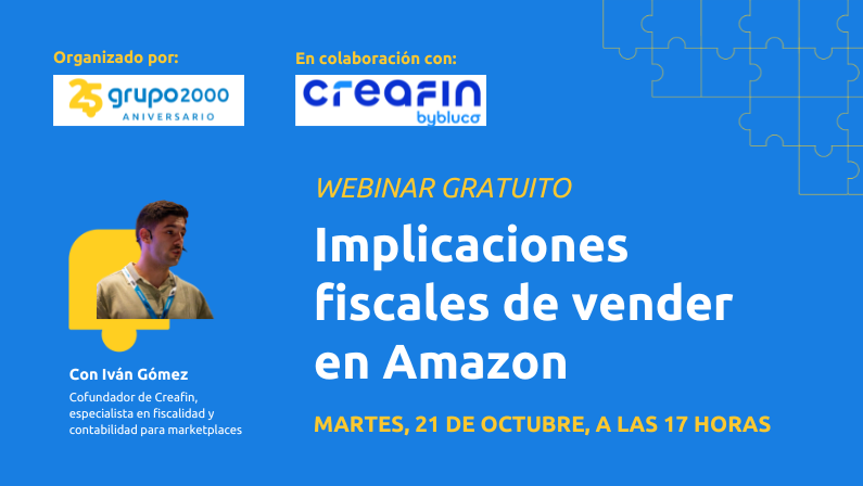 Webinar Implicaciones fiscales de vender en Amazon