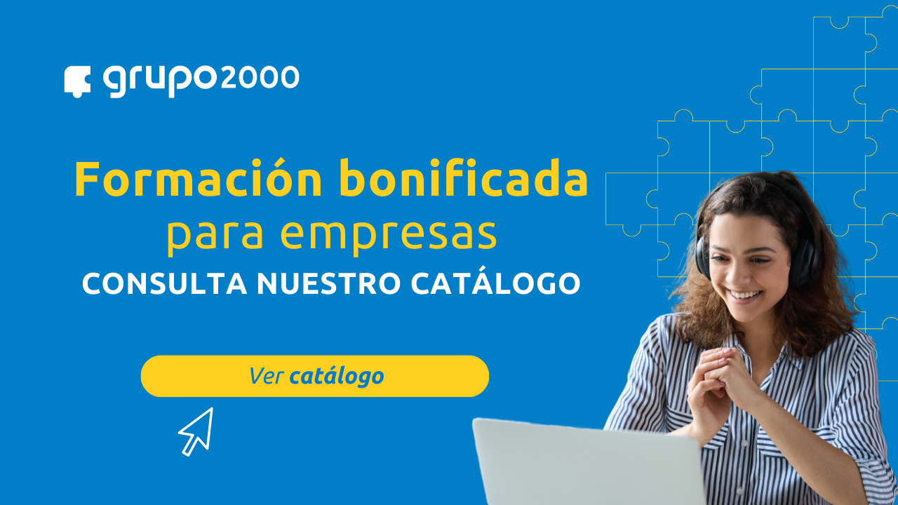 Banner formación bonificada para empresas