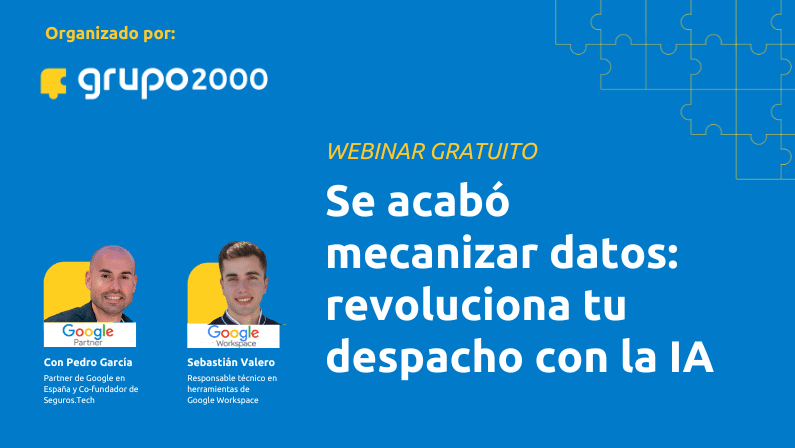Webinar gratuito Se acabó mecanizar datos: revoluciona tu despacho con la IA