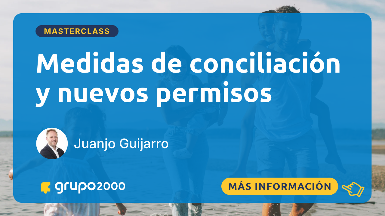 Banner Masterclass Medidas de conciliación y nuevos permisos