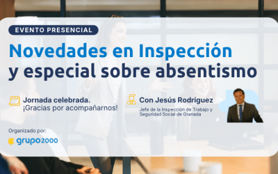 Evento presencial sobre Novedades en Inspección 2026 y absentismo laboral